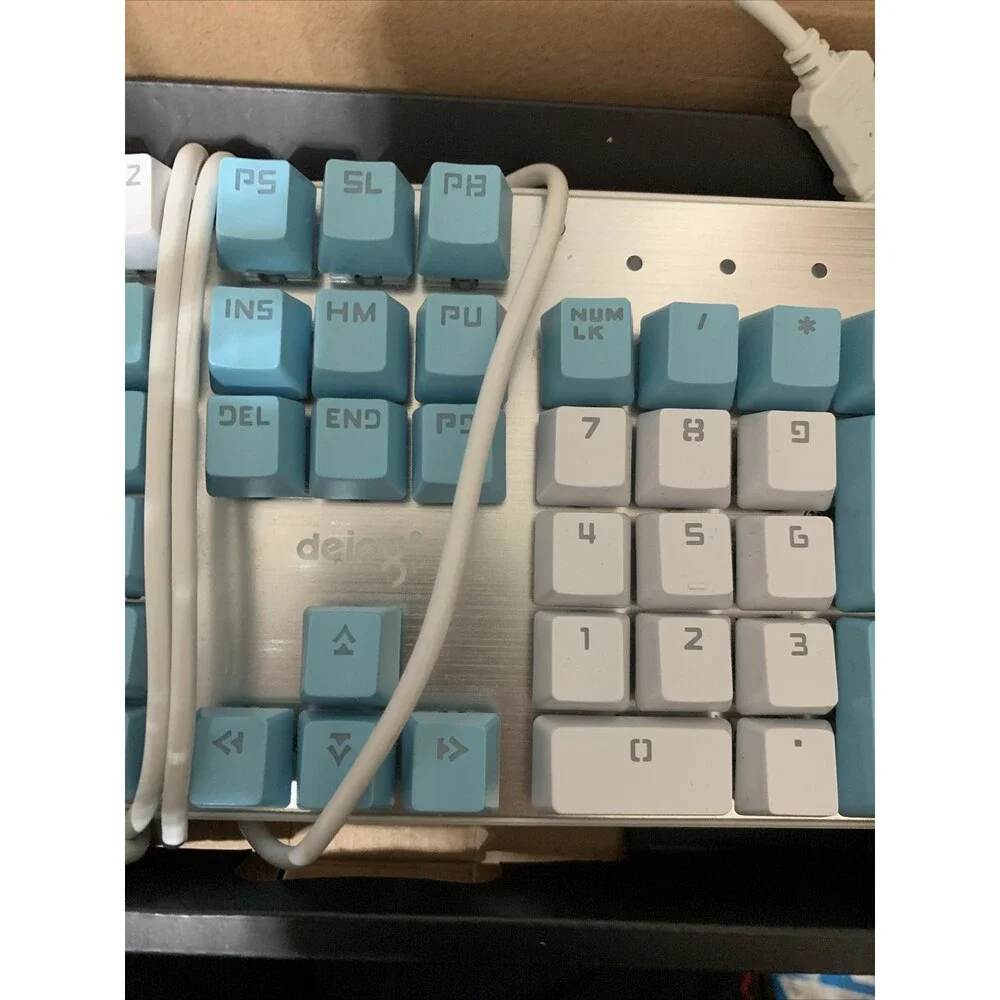 Deiog DY-101 Professional Competitive Mechanical Keyboard Used Minimal Teal